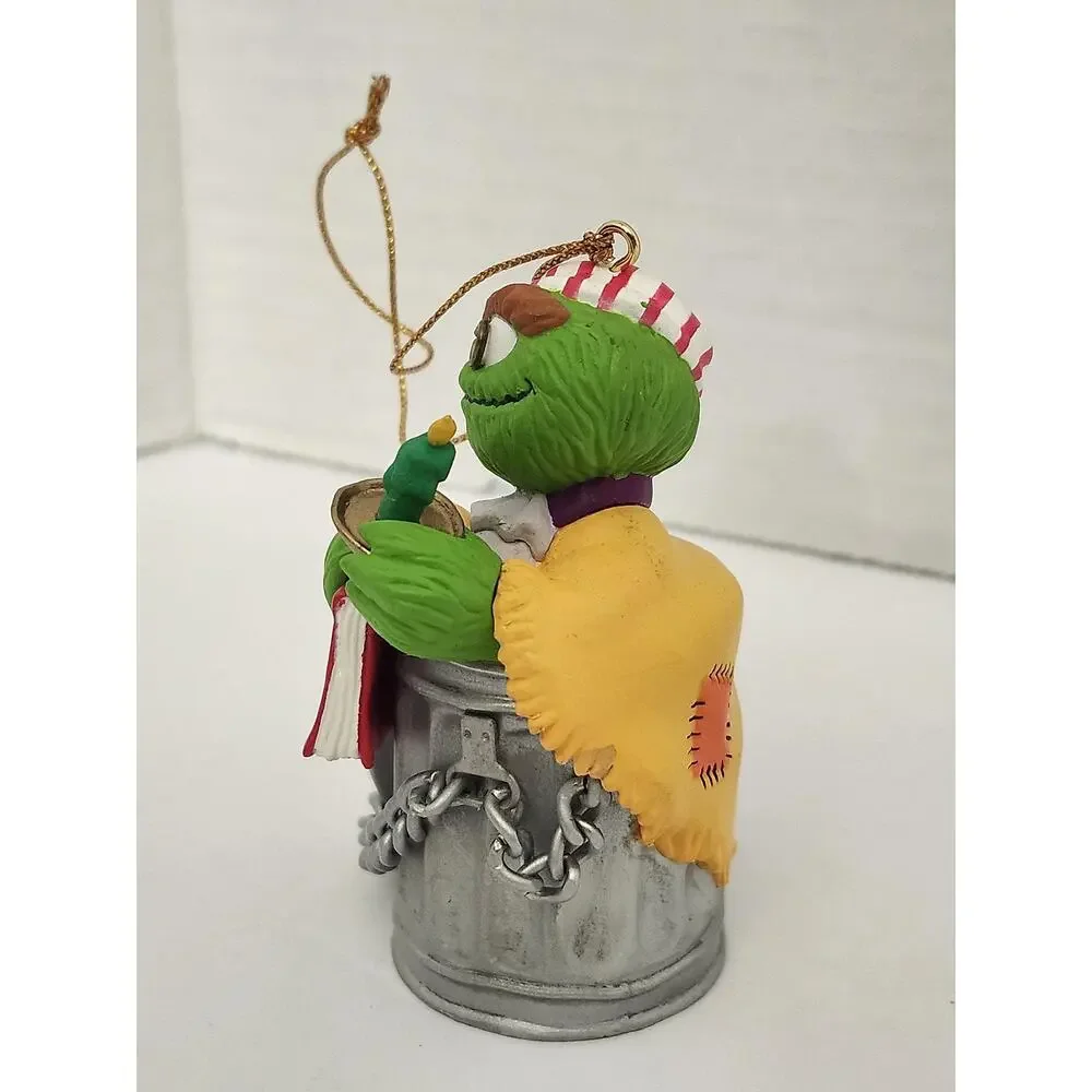 1993 Grolier Oscar Sesame Street Christmas Ornament Jim Henson Boxed